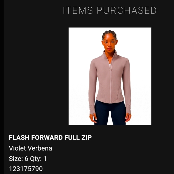Lululemon Flash Forward Size 6 Zip - Picture 6 of 6